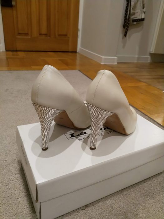 Buty ślubne La Boda rozm. 36 kryształy Swarovski