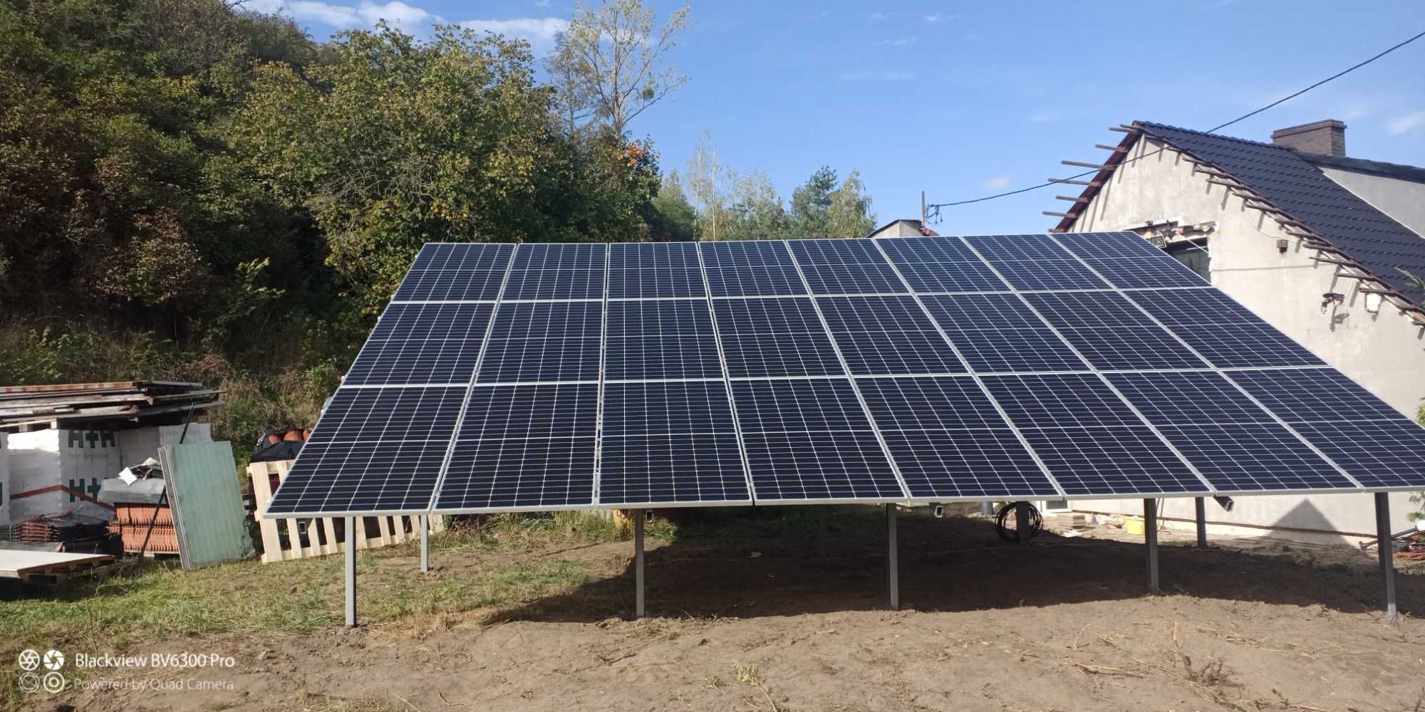 Instalacja fotowoltaiczna 10 kWp na gruncie z montażem