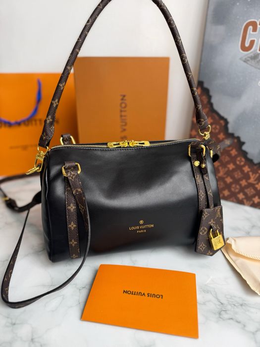 Сумка жіноча чорна Louis Vuitton Express PM шкіряна Speedy луи витон