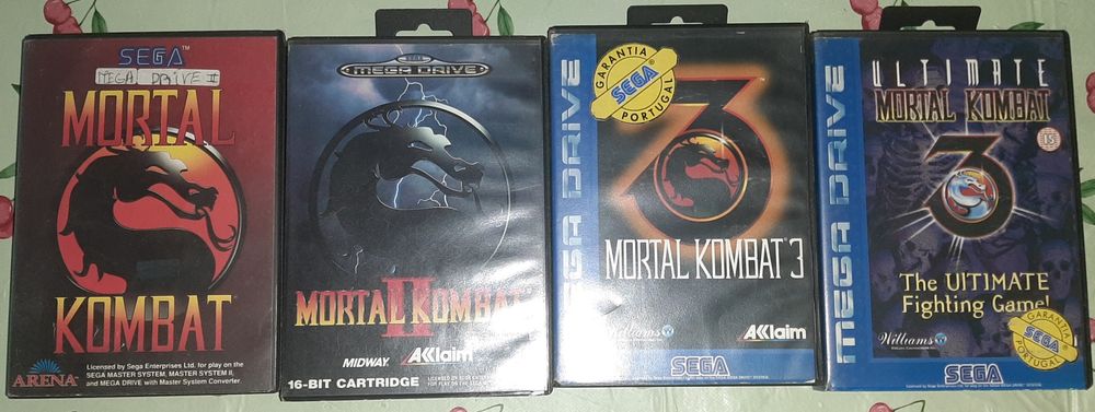 Colecção Mortal Kombat para Mega Drive MK 1, MK 2,MK 3, Ultimate MK 3