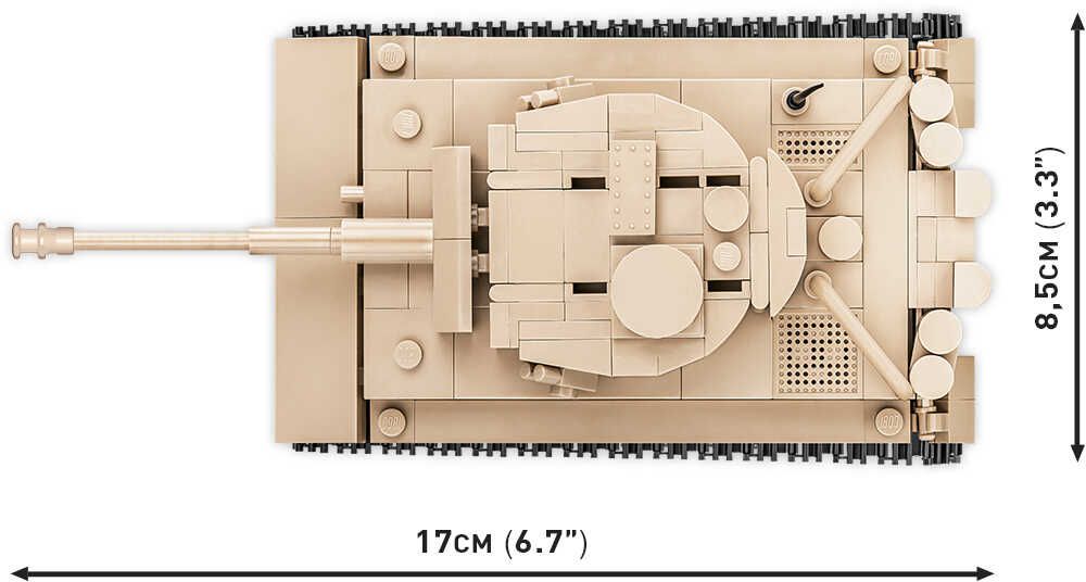 Klocki Cobi 2710 Niemiecki Czołg Ciężki Panzerkampfwagen Vi Tygrys 131