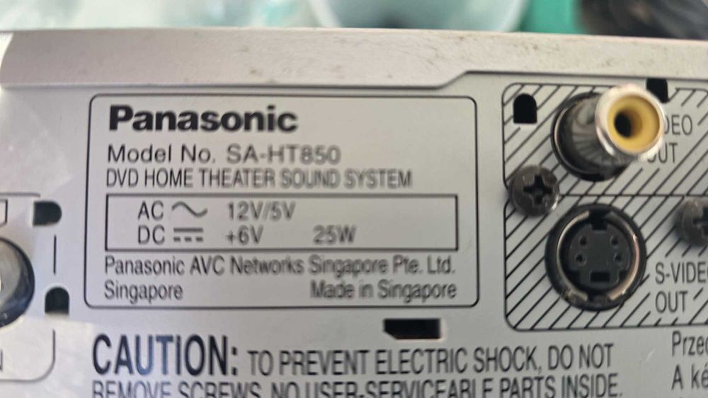 Conjunto de som Surround Home cinema da Panasonic SA-HT850