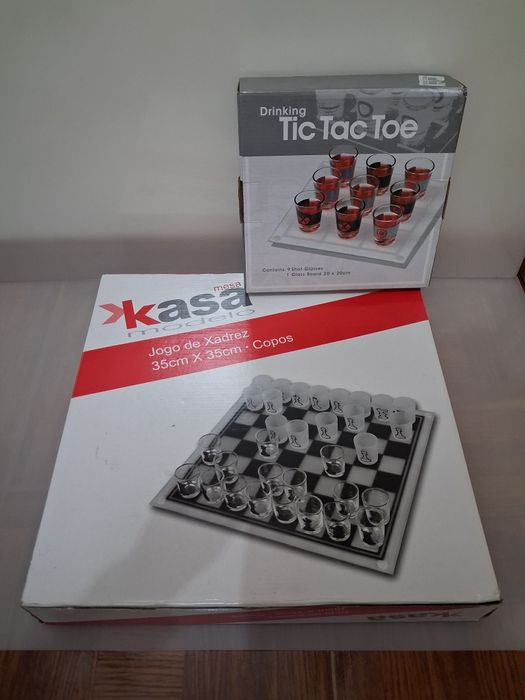 Jogo de Xadrez + Jogo de Tabuleiro Galo