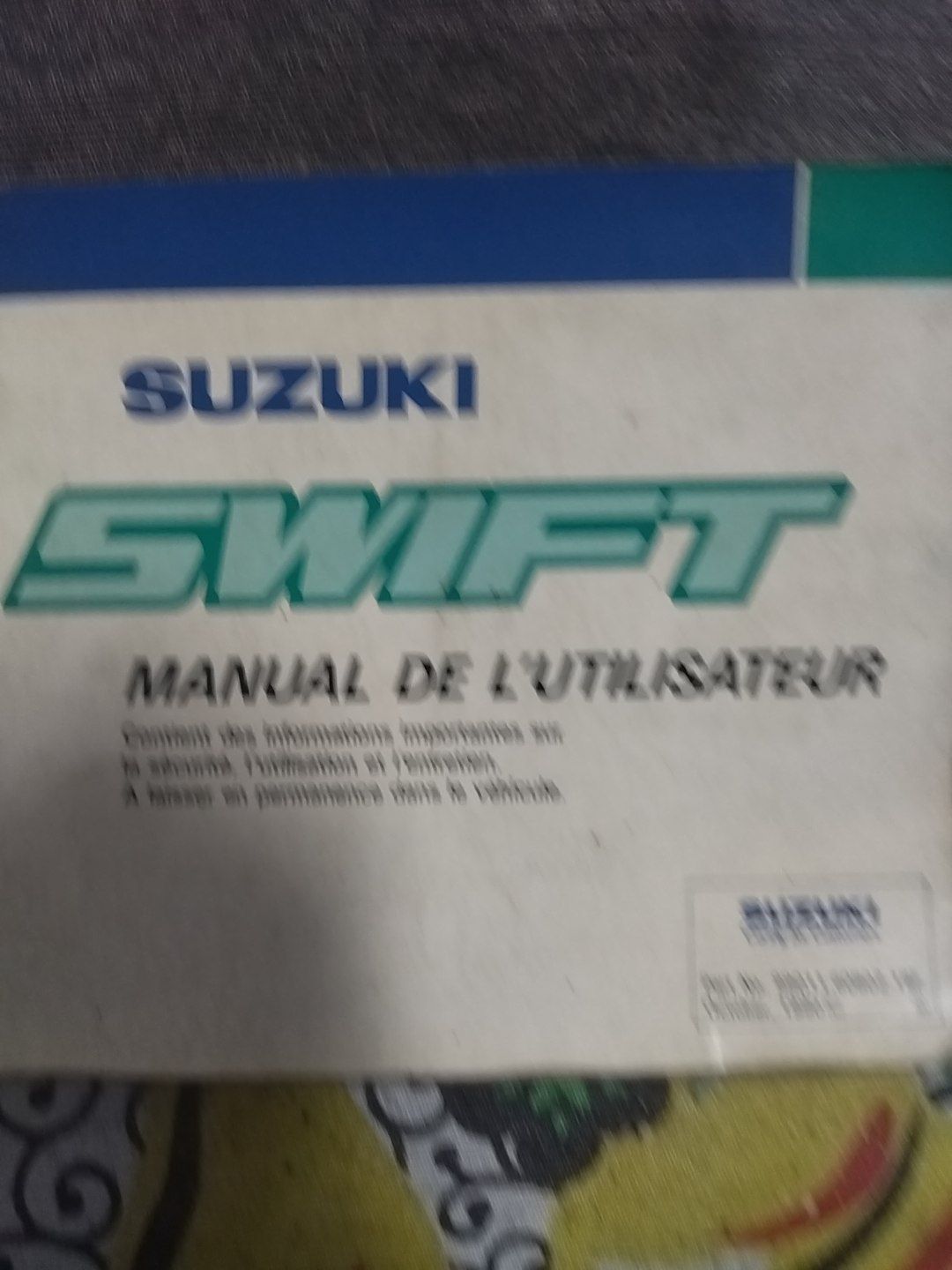 Venda de manual Suzuki swift
