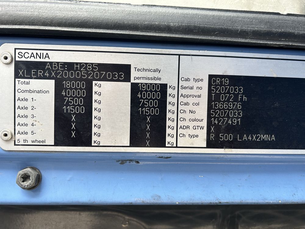 Scania R500 V8 ano 2008