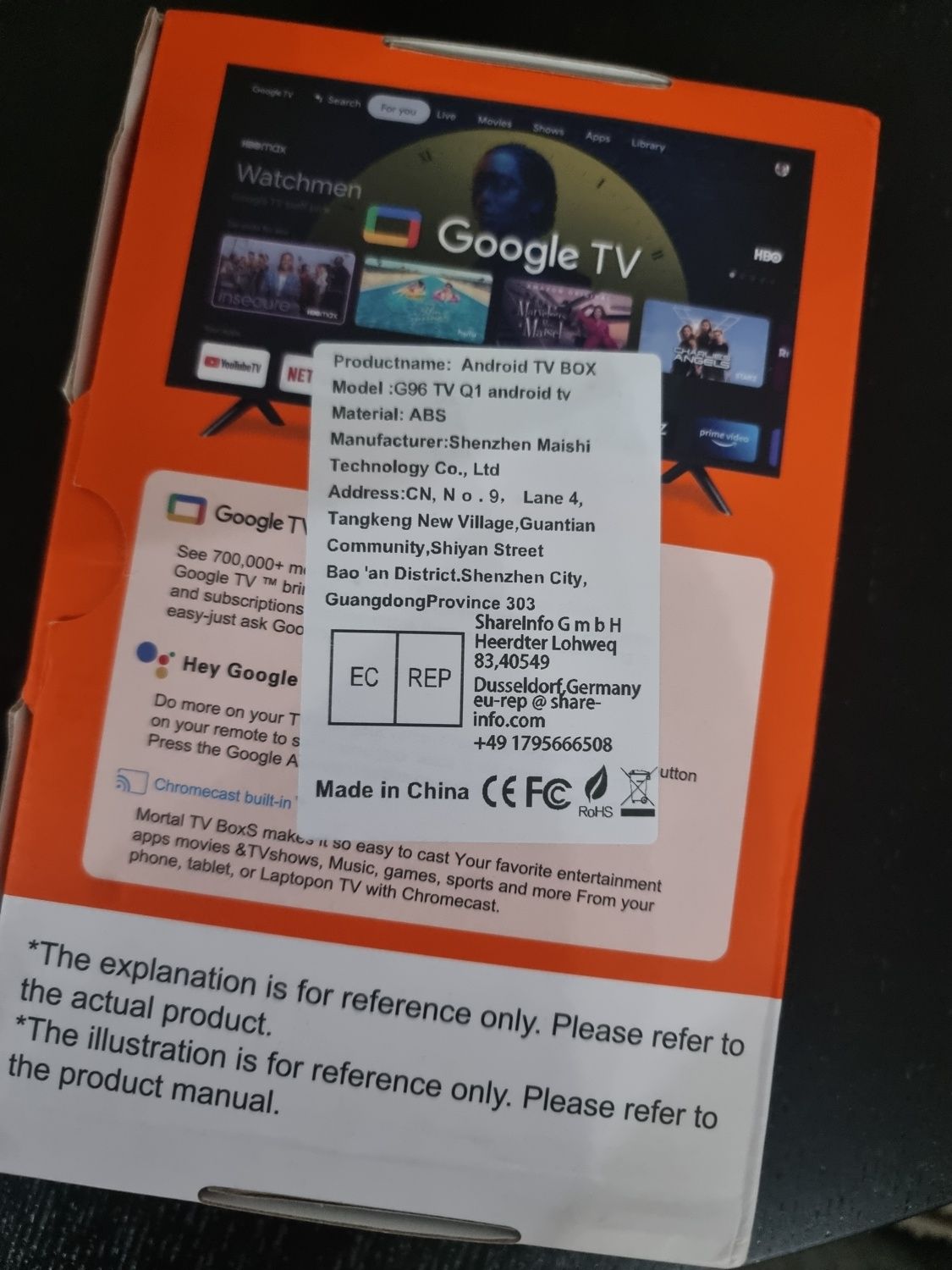 TV Box Android Mortal Q1 – 8K UHD, Android 14.0, Netflix etc