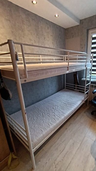 Lozko piętrowe metalowe 90x200