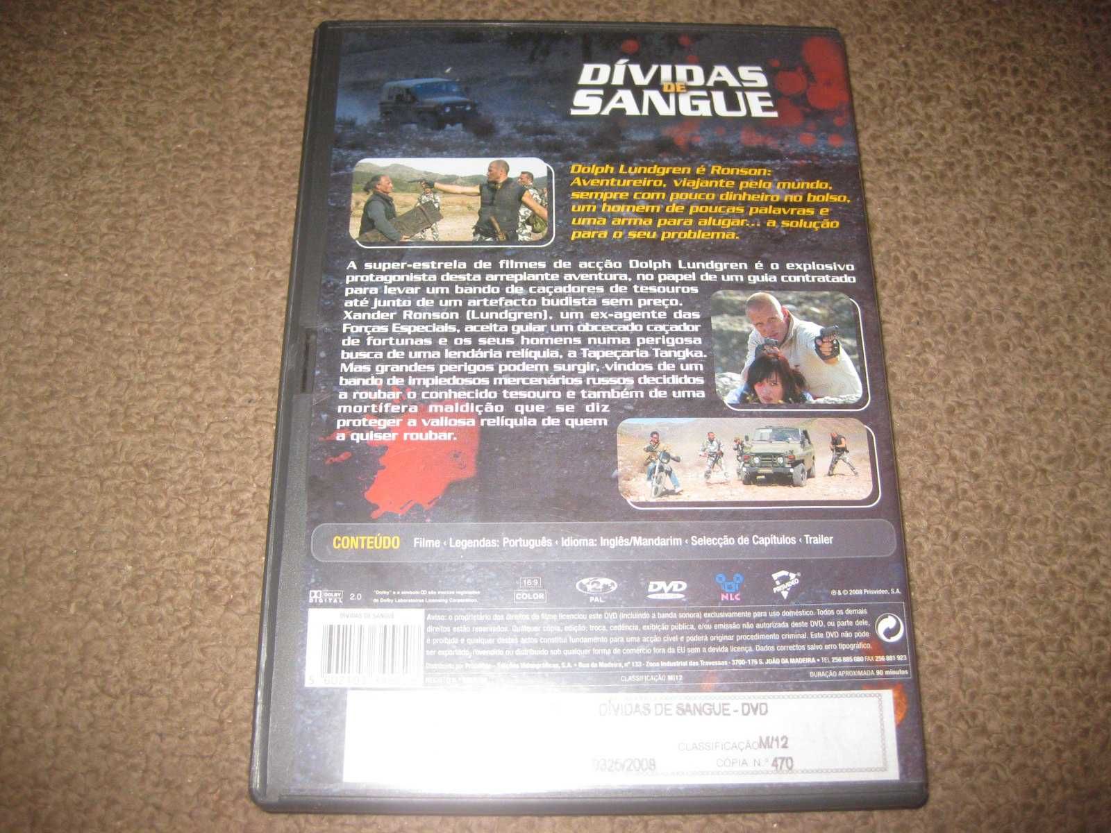 DVD "Dívidas de Sangue" com Dolph Lundgren/Raro!