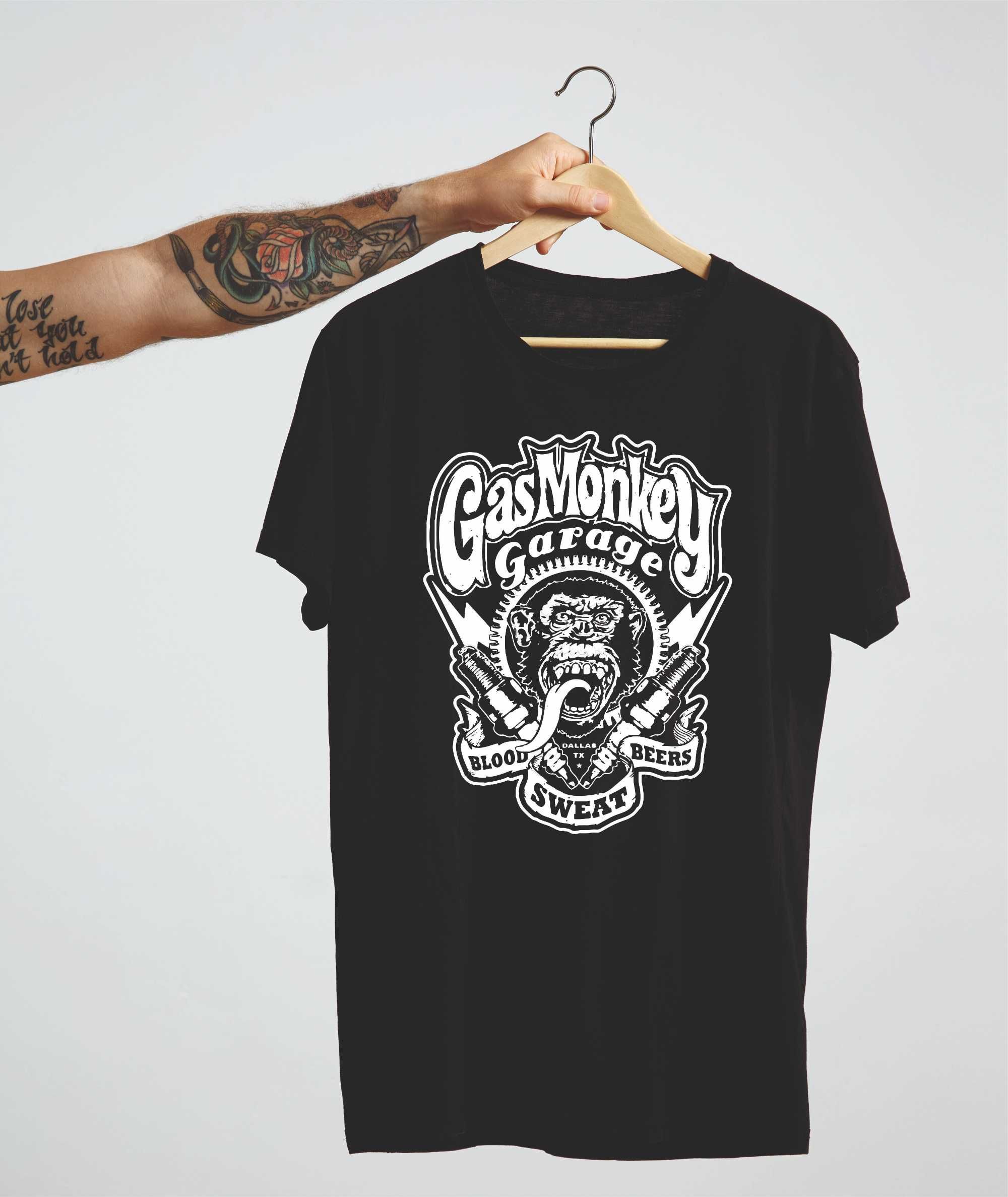 T-shirt, GAS Monkey - JACK Daniels - RAMONES