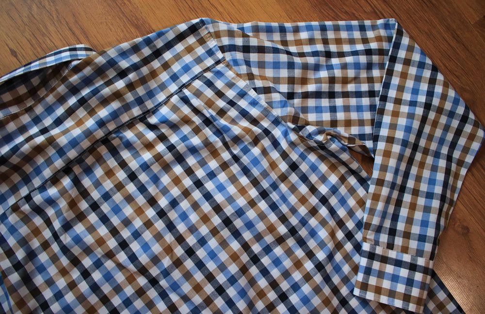 Koszula C&A r. S męska bawełniana w kratkę wielokolor. dł. rękaw