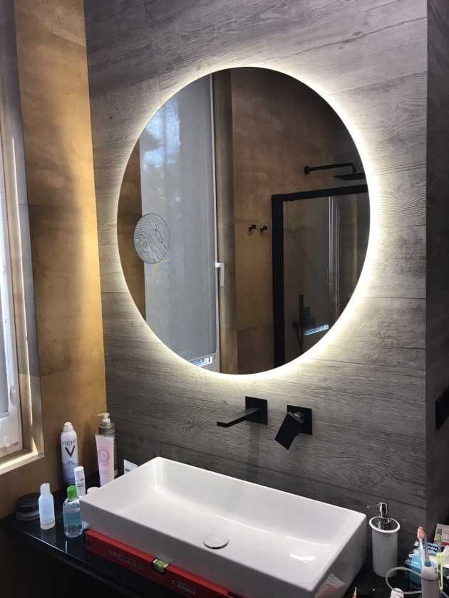 АКЦИЯ! Зеркало круглое в ванную с подсветкой и подогревом под заказ