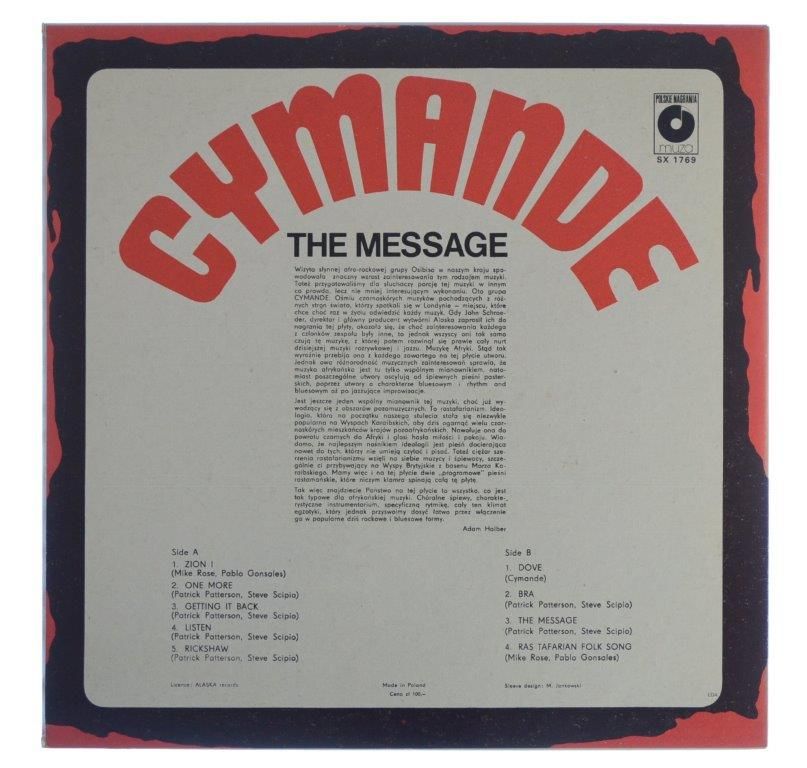 Cymande - The Message 1980 (Cardboard Sleeve)