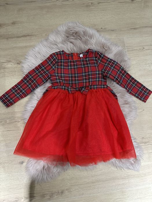 Червоне плаття сукня красное платье клітинку клеточку клетку Zara 122