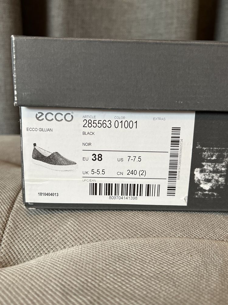 ECCO 38 р. черевики, балетки, лофери, ОРИГІНАЛ