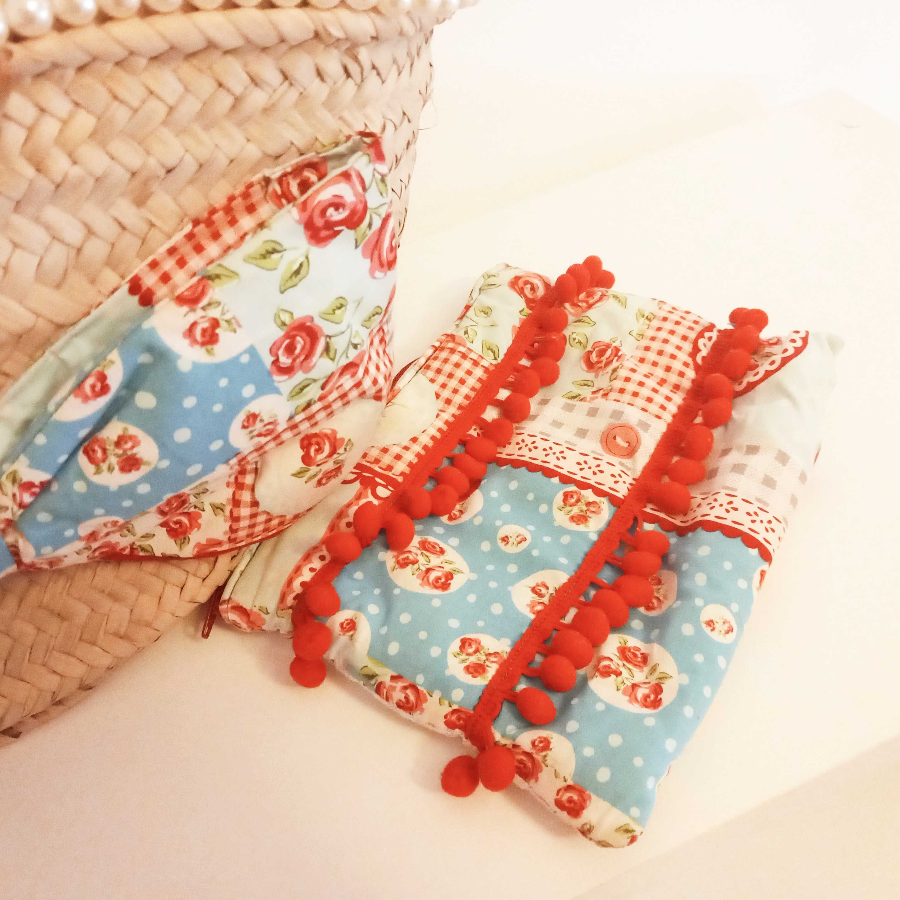 Cesta com laço + necessaire