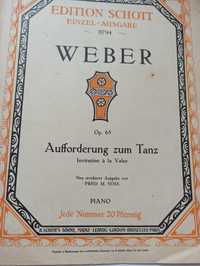 C. Weber, Invitation to the dance, na fortepian