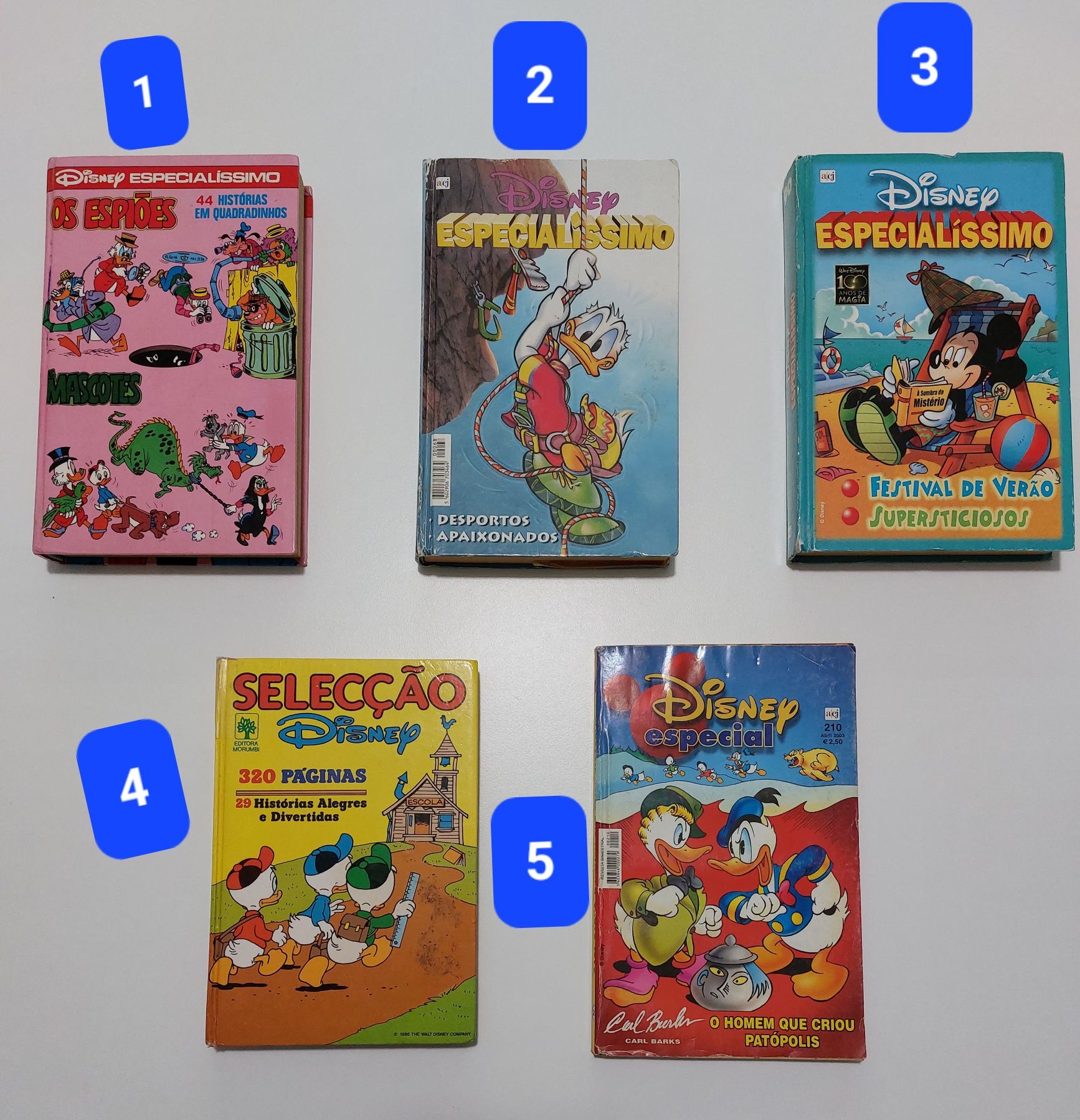 Livros BD do Mickey e da Mónica