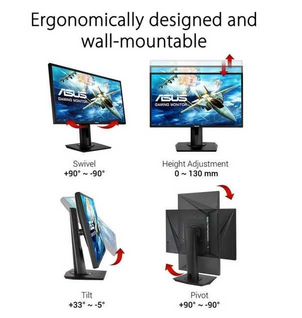 Monitor Gaming ASUS VG248QG - 24'' - 165Hz - 0.5 ms - G-Sync
