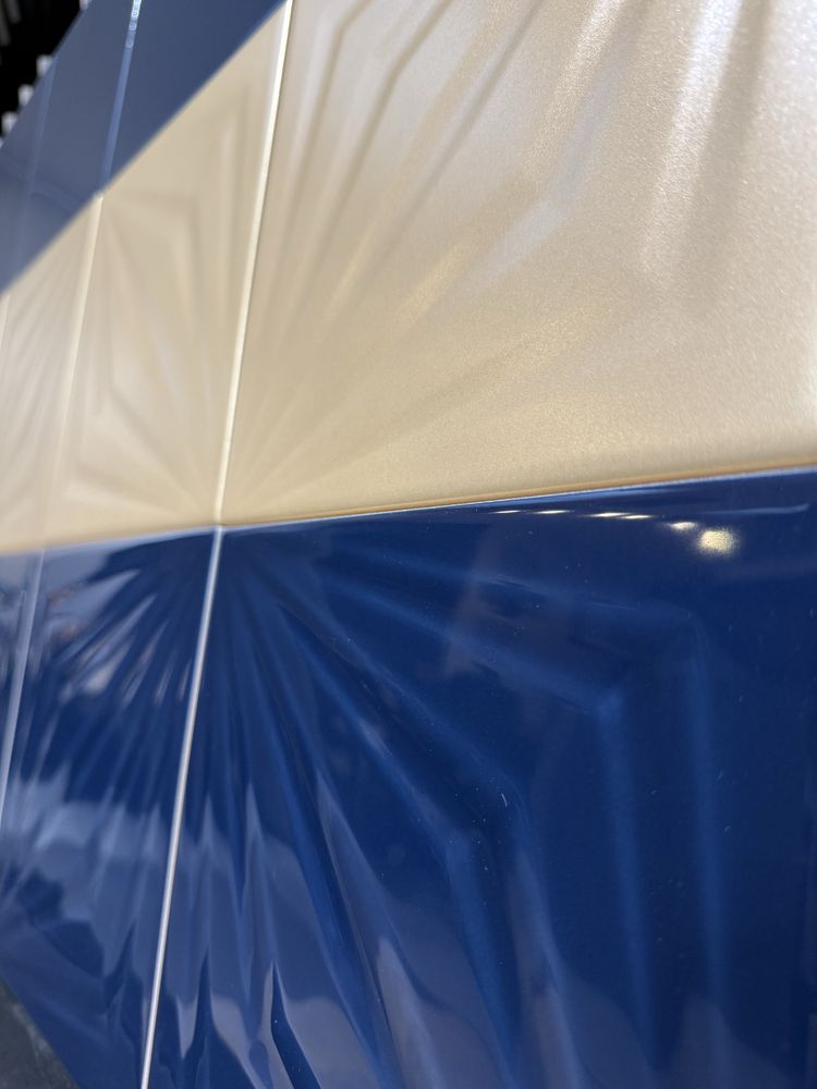 Plytki Ścienne Urban Colours Blue 20/20 błyszczące decor kwiat STR A