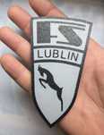 Emblemat Zuk FS Lublin wydrukowany  w technologii 3D.