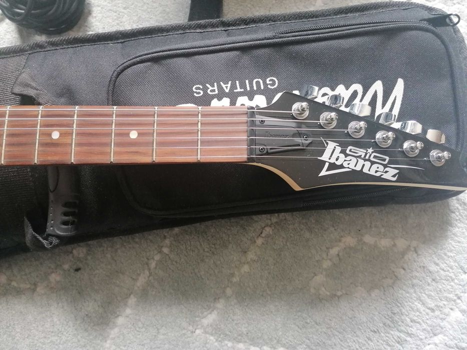 Gitara elektryczna Ibanez GRG140-WH + kabel Klotz + pokrowiec