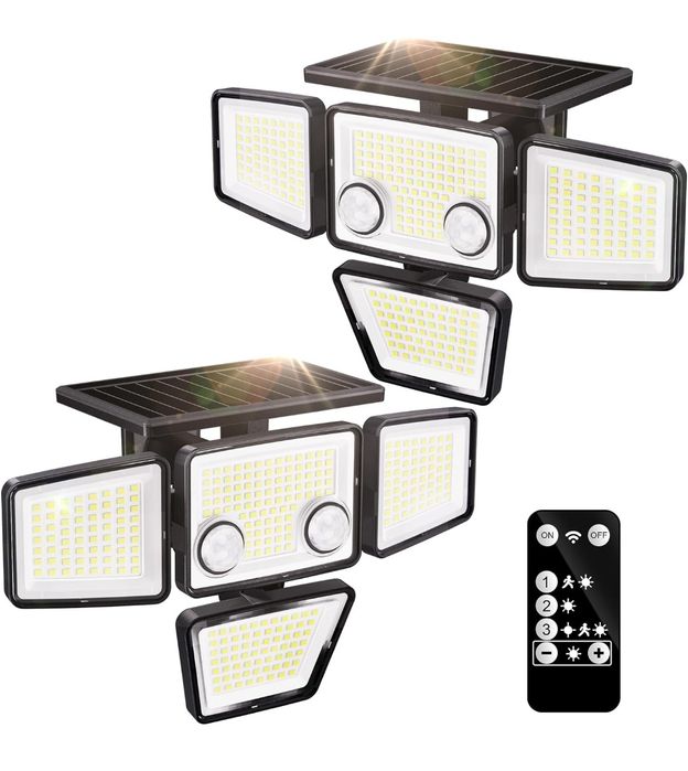 Zestaw solarnych lamp ogrodowych