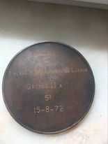 Medalha da Prova 3 Horas Internacionais de Luanda 15/08/1972