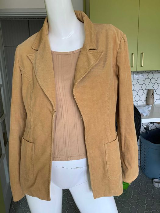 Żakiet marynarka ze sztruksu Vero Moda w kolorze beżowym roz. L 40