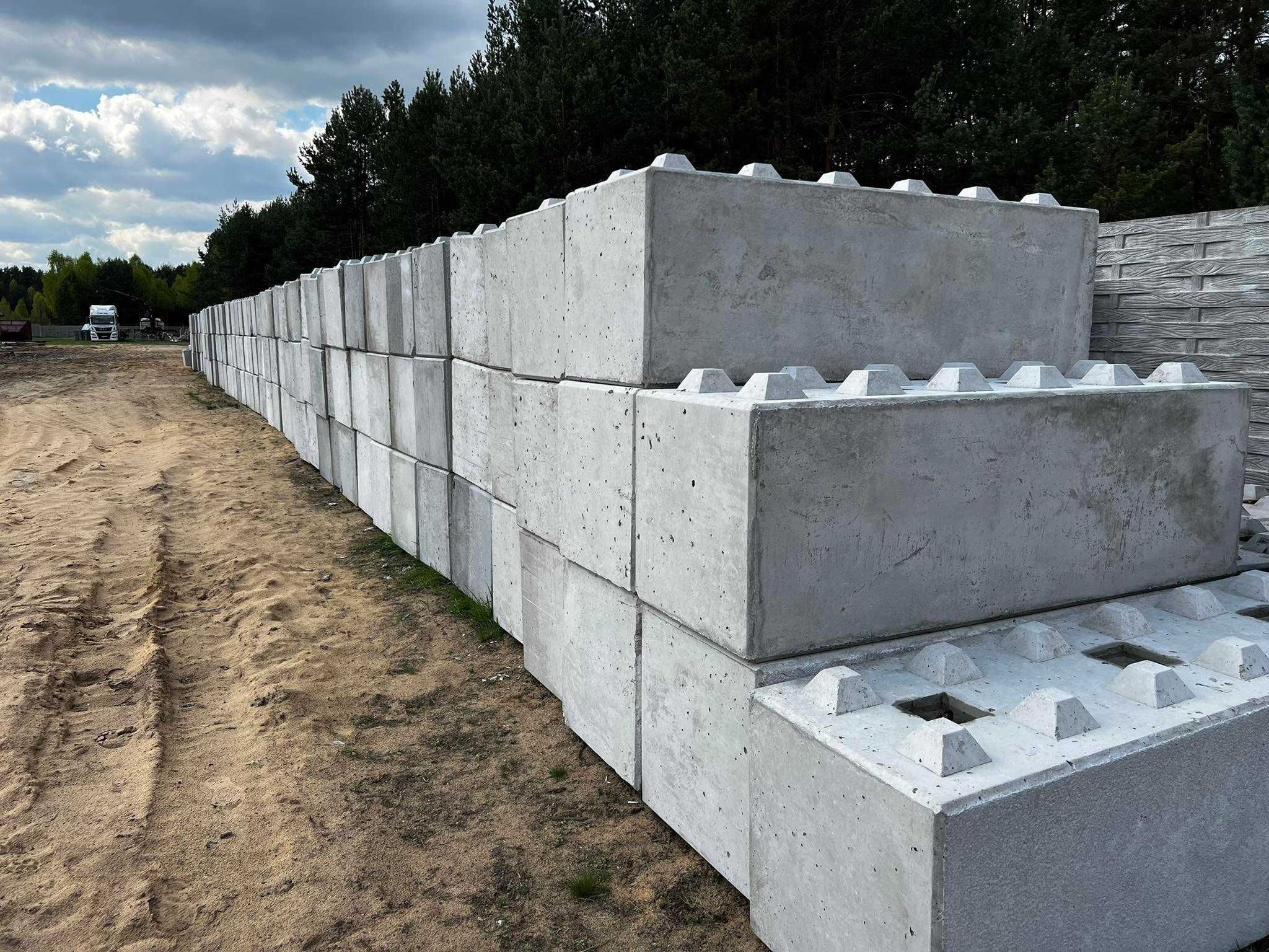 BLOK BETONOWY - KLOCEK - LEGO - mur oporowy - zasieki