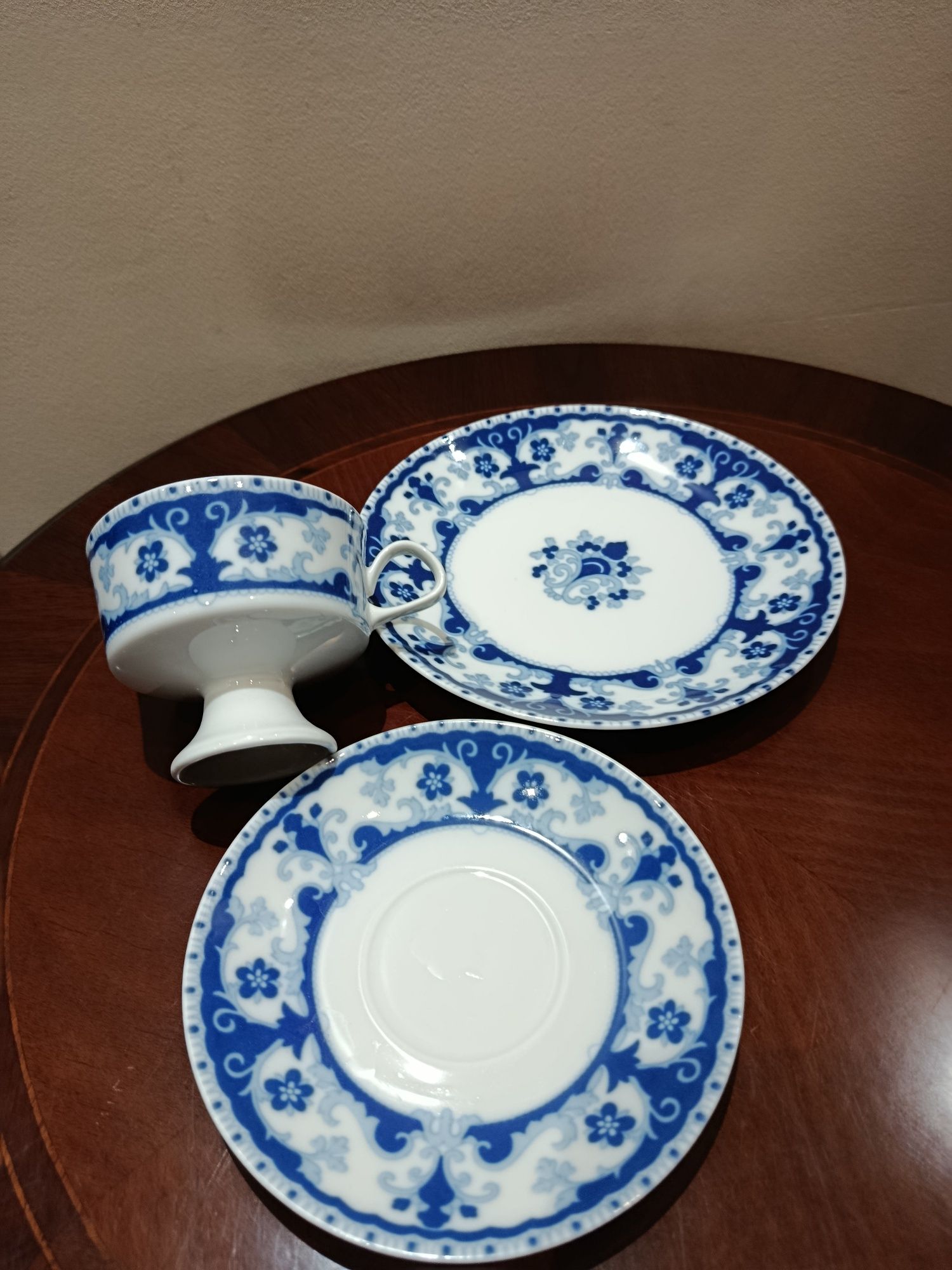 Śliczne stare trio porcelana Lichte