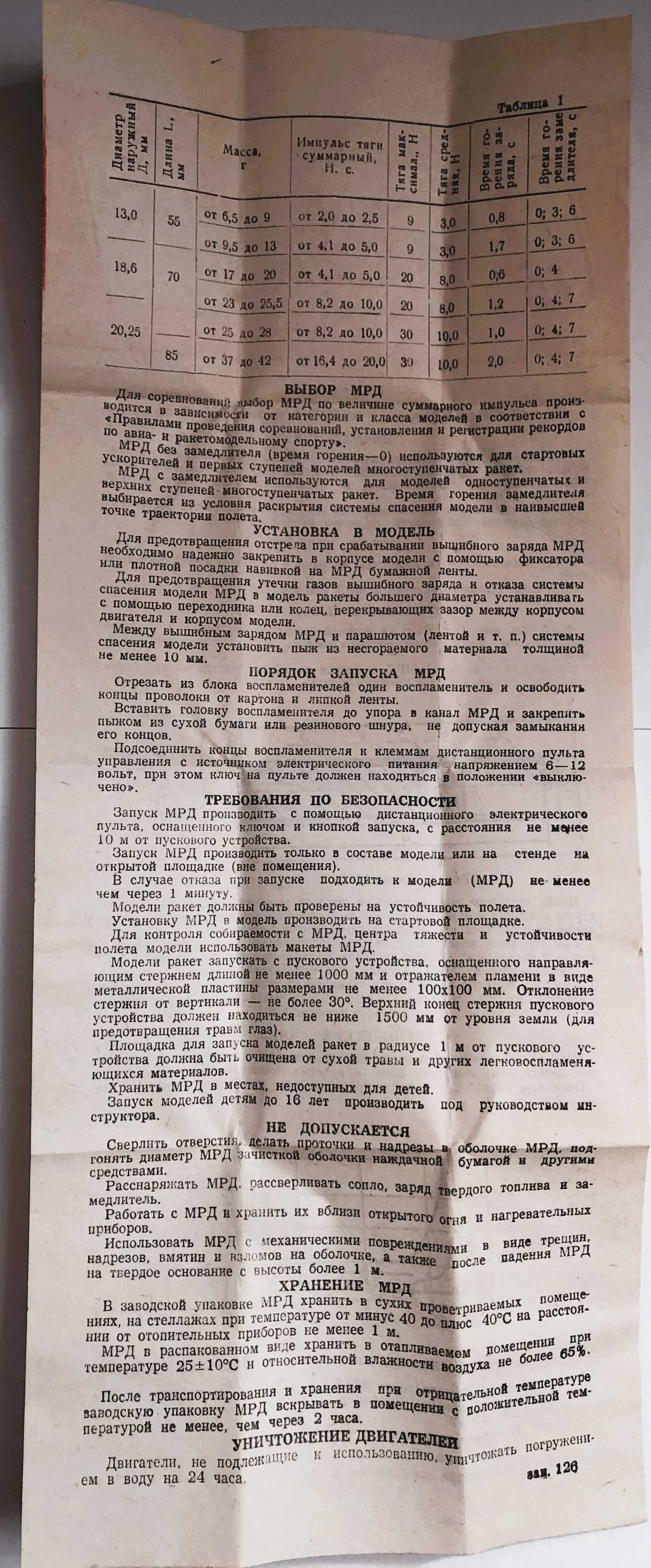 Модельный ракетний двигун (МРД) 2,5-3-3  (ціна  за 1шт)