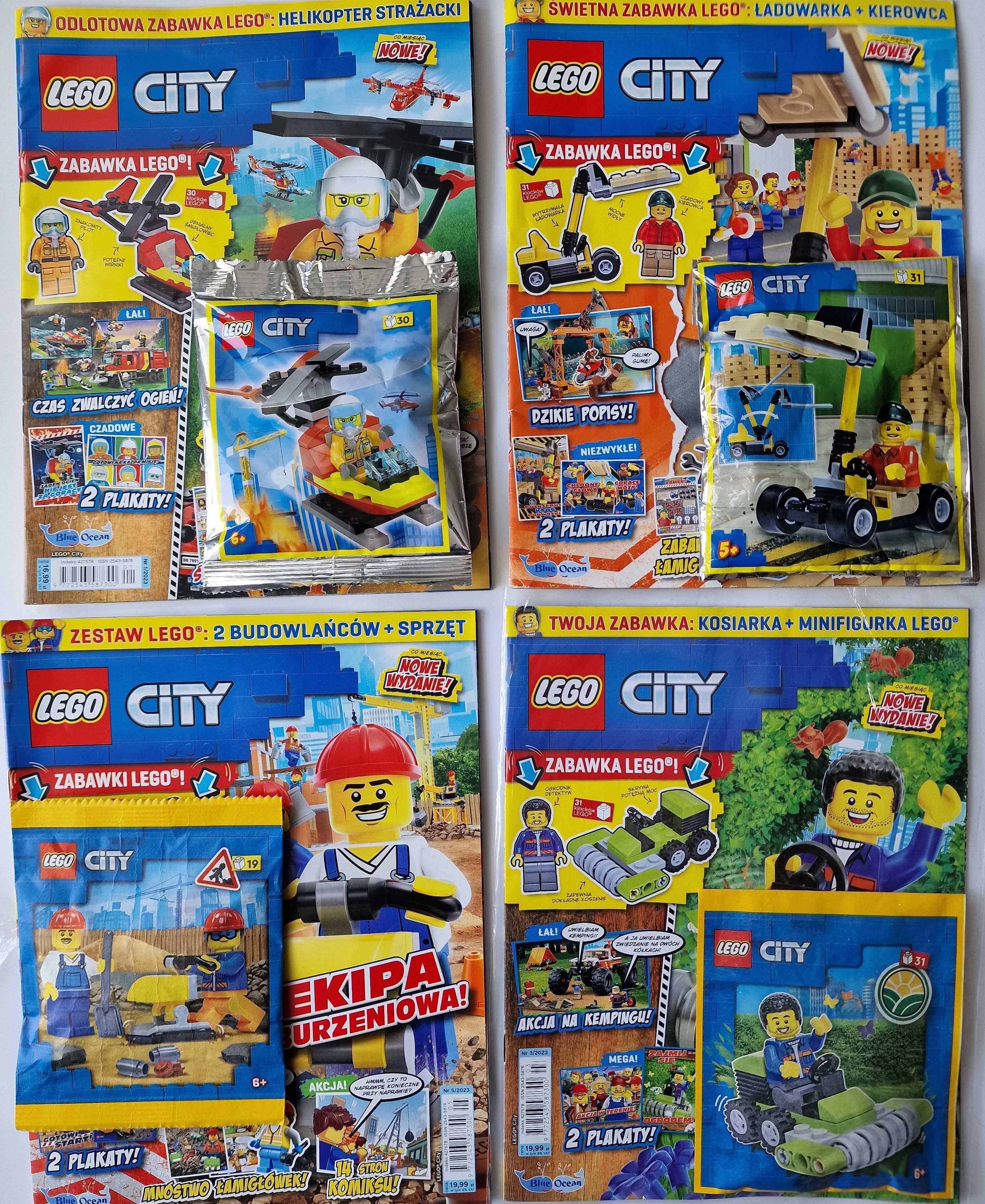 5 figurek Polcja Lego City magazyn 4 X Diuk+nurek+pies+Quad+skuter