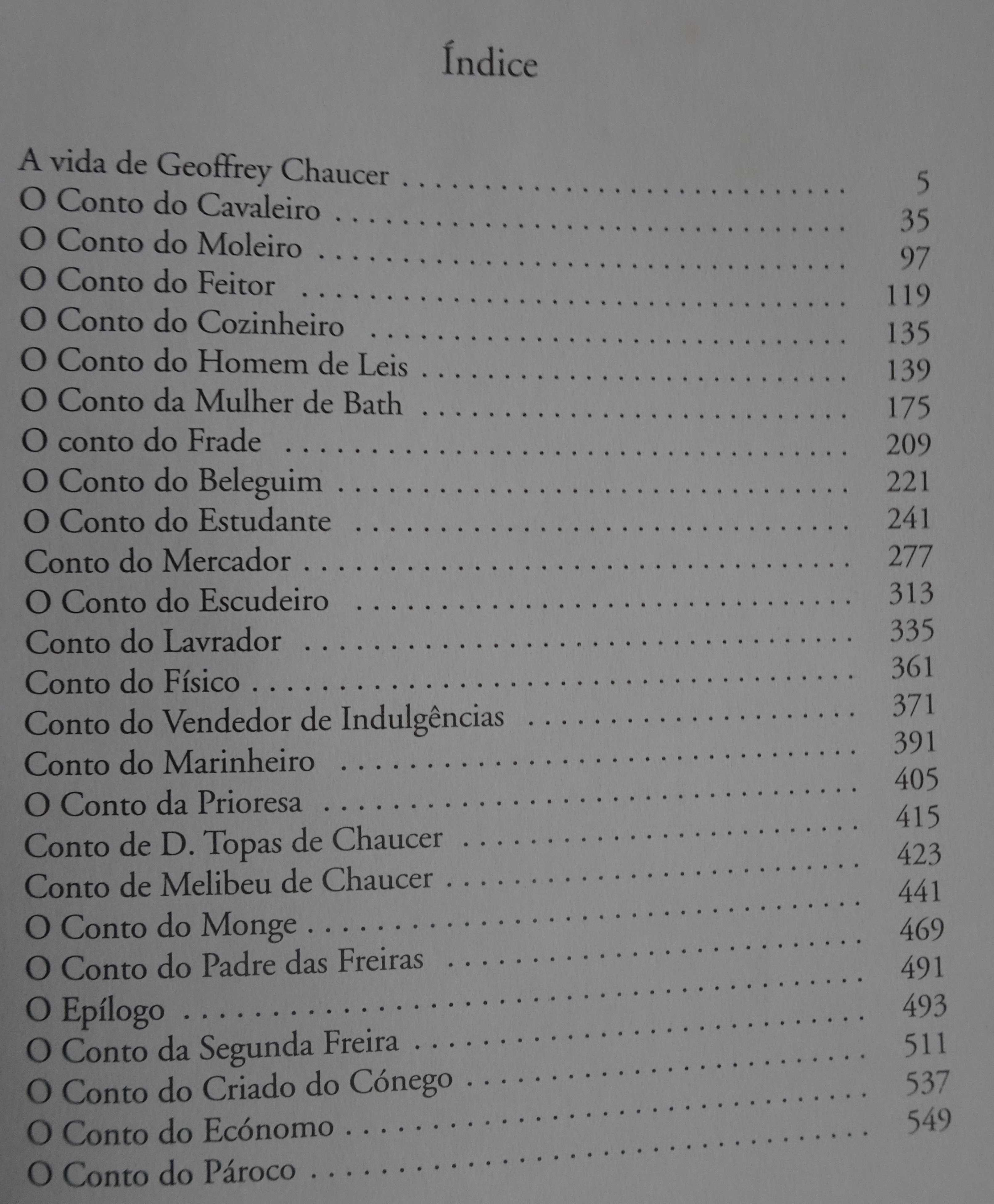 Contos de Cantuária de Geoffrey Chaucer