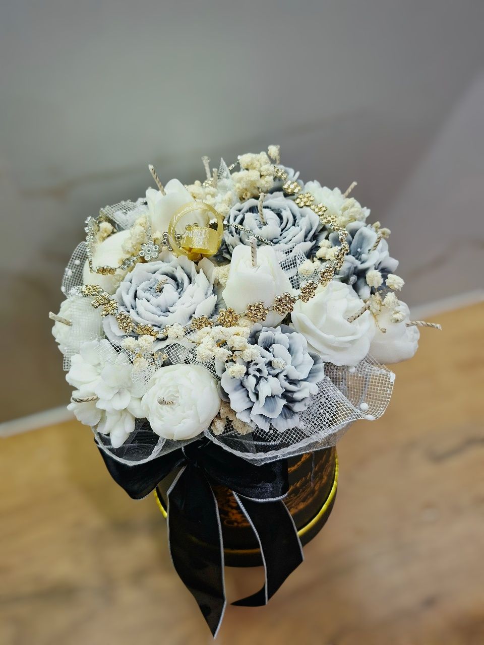 Flower box ze świec sojowych