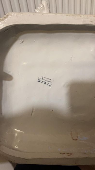 Figurka porcelanowa ceramika wielka ogromna Capodimonte Bossano 38 cm