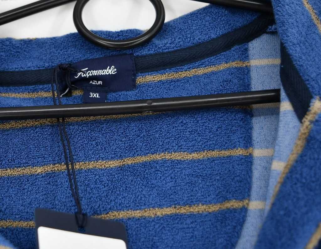 Grubsza koszulka polo z frotki Façonnable 3XL