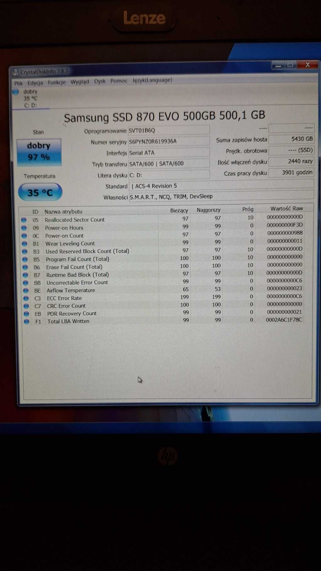 Laptop HP ZBook 15 Windows 7 Prof