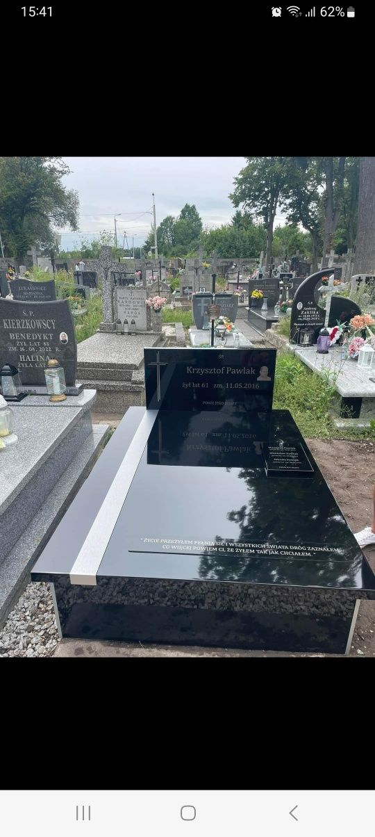Nagrobek Kompozyt Podwójny 3600 z montażem Cały Kraj  Promocja