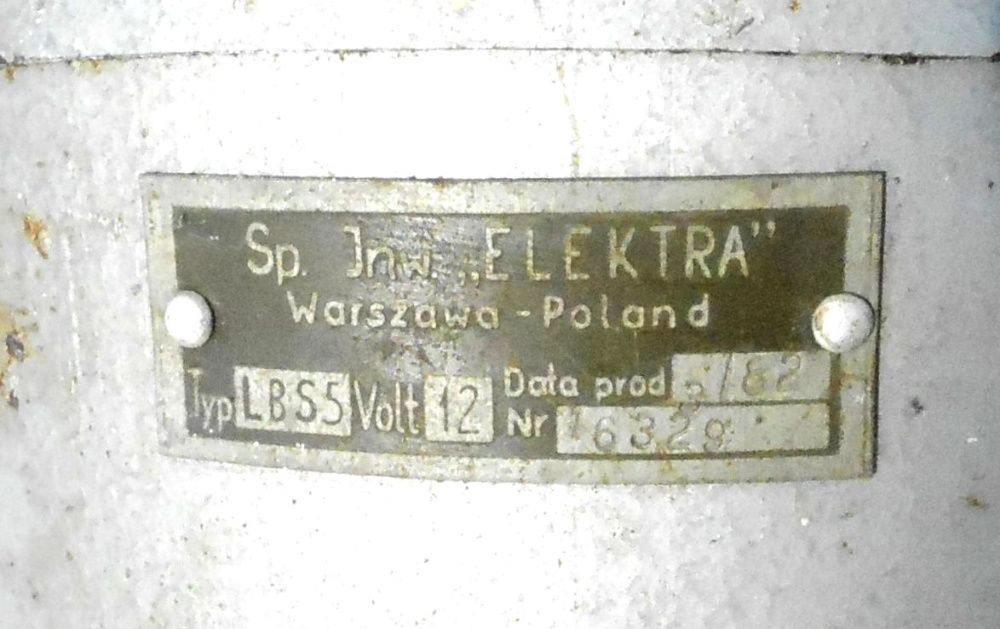 Lampa ostrzegawcza LB S5 12V, Spółdzielnia Pracy Inwalidów "Elektra"