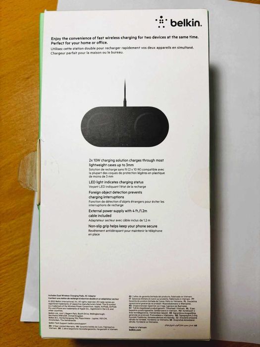 Belkin wireless charging dual pads 15w