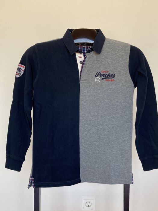 Polo Lion of Porches de manga comprida, para 13-14 anos