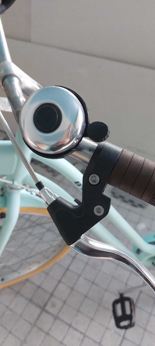 Bicicleta com cesto.