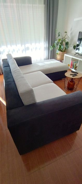 Sofá 3 lugares  chaise longue