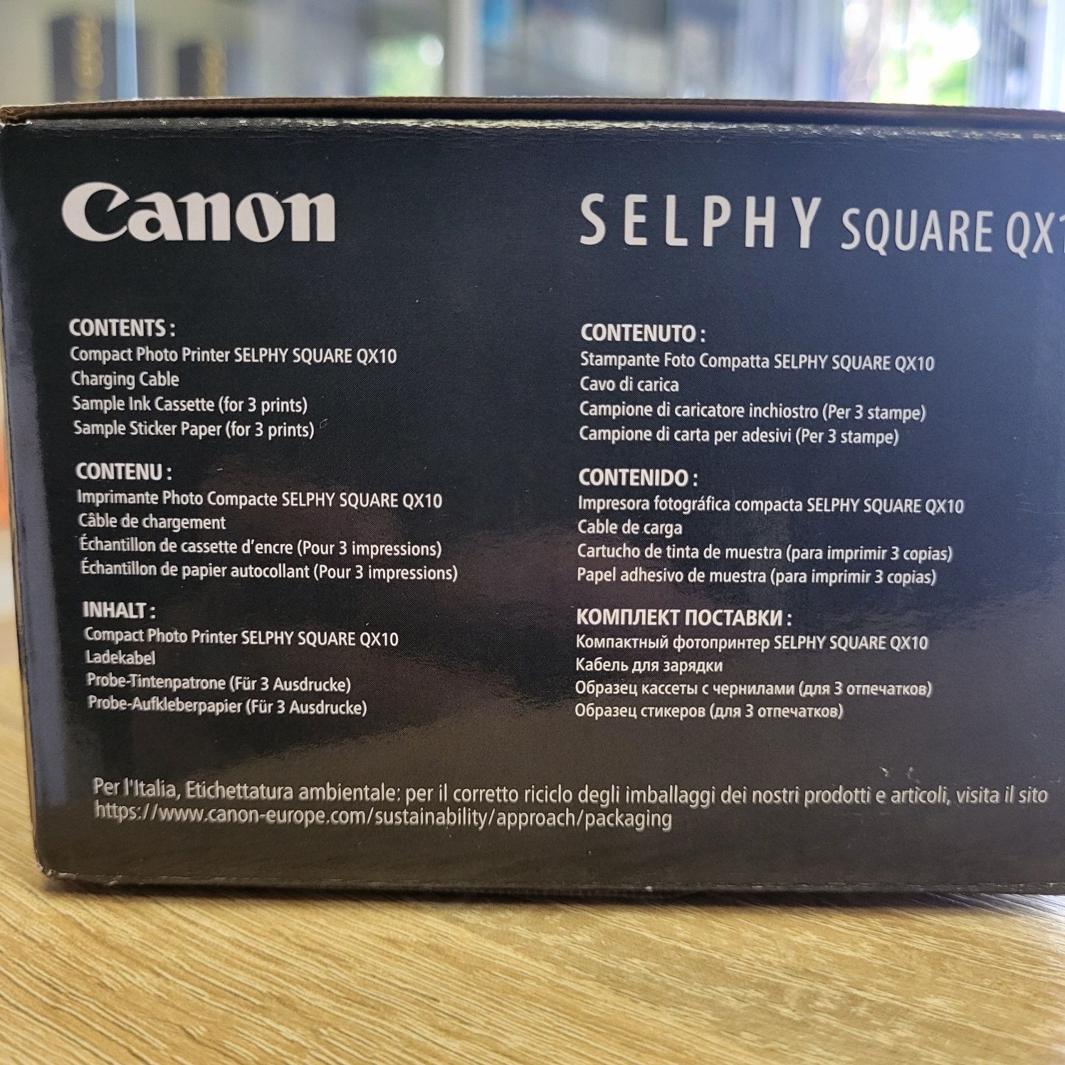 Мобільний фотопринтер Canon SELPHY Square QX10 Green (4110C002) Нові!