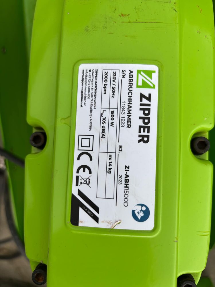 Młot wyburzeniowy, młot do kłucia ZIPPER ABH 1500D