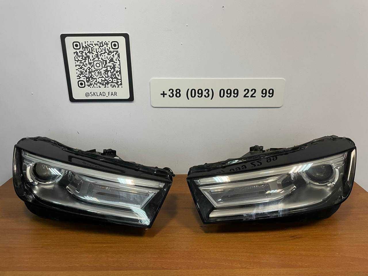 Фара фары оптика ауді Audi Q5 80a xenon led USA оригинал бу США 80а