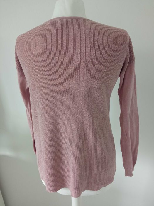 Massimo Dutti lekki sweterek młodzieżowy tył dłuższy r 146-158