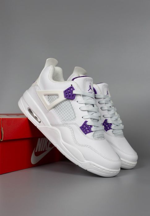 С ФЛИСОМ Nike Air Jordan 4 Retro White (36-41) Зимние кросовки джордан