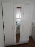 Roupeiro BRIMNES branco com 3 portas 117x190 cm