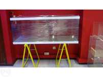 Aquario novo 150 x 60 x 60 em vidro 12mm com tampas e perfil em vidr